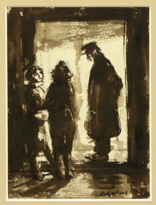Tekening van de Belgische kunstenaar Jaak Gorus