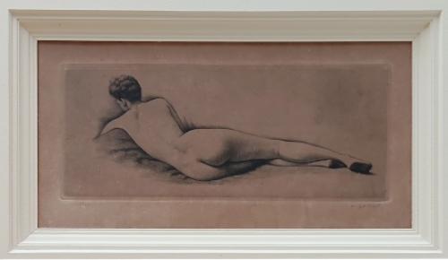 Originele gesigneerde ets van de Belgische etser Jaak Gorus