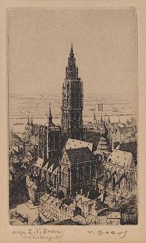 Ets van  de Belgische etser J. Gorus kopen