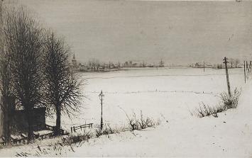 Jaak of Jacques Gorus met een grafisch werk, Oosterweel