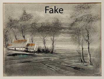 Tekening van de Belgische kunstenaar Jacques Gorus