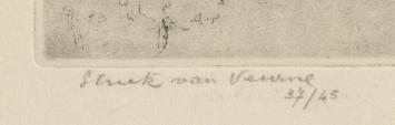 Landschapsets van de Antwerpse etser J. Gorus