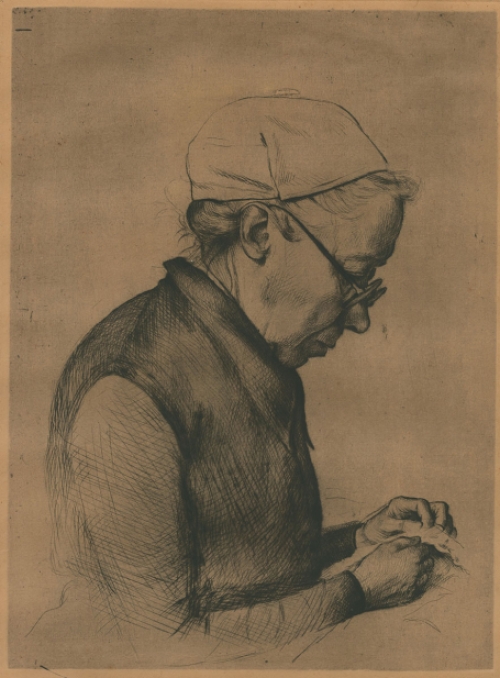 Jaak of Jacques Gorus met een gravure