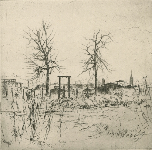 Jaak of Jacques Gorus met een kleine ets