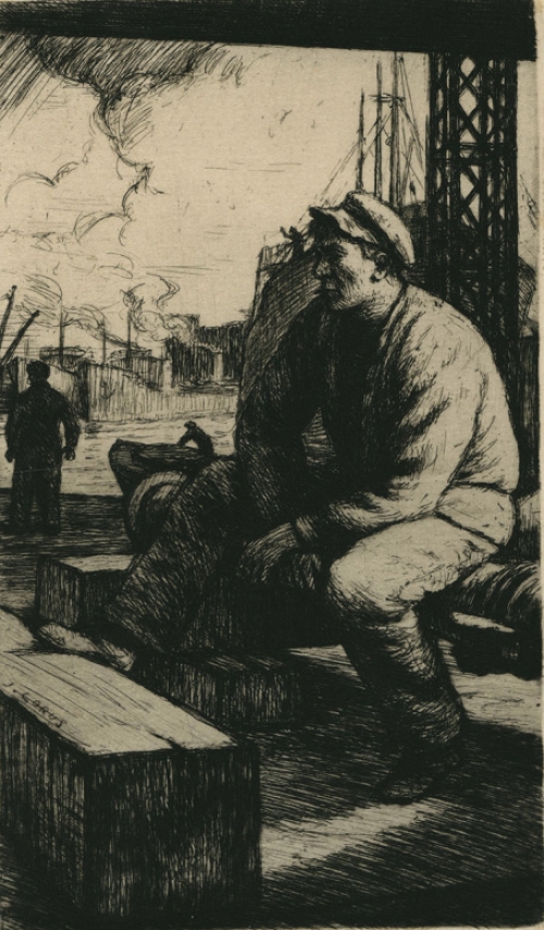 Jaak of Jacques Gorus met een kleine ets