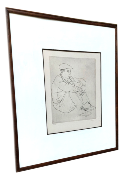 Zittende mand met klak 11/45