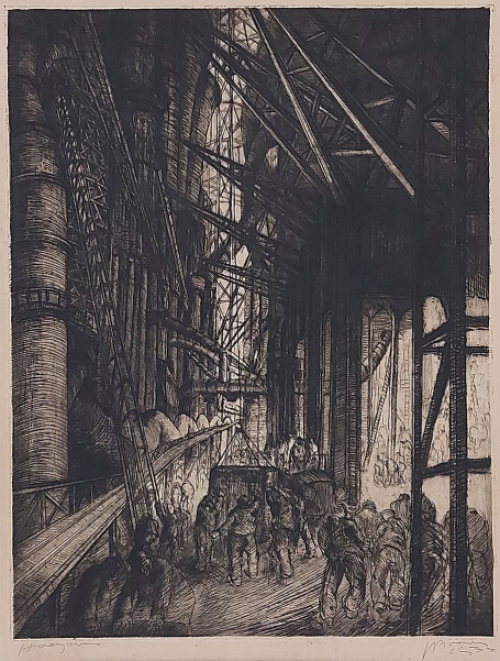 Belgian etcher Jacques Boonen