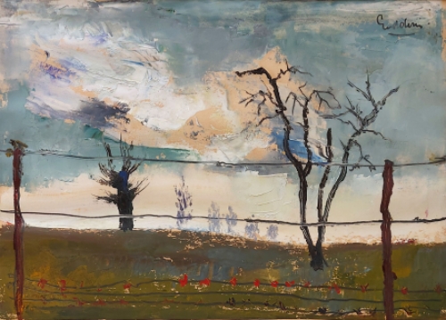 Expressionistisch kunstwerk van de Antwerpse kunstenaar Jack Godderis
