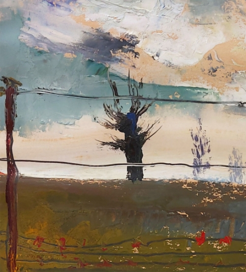 Landschap van de Antwerpse schilder Jack Godderis