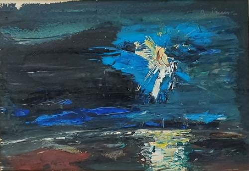 Expressionistisch kunstwerk van de Antwerpse kunstenaar Jack Godderis