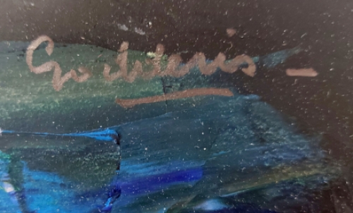 Abstract kunstwerk van de Antwerpse schilder Jack Godderis