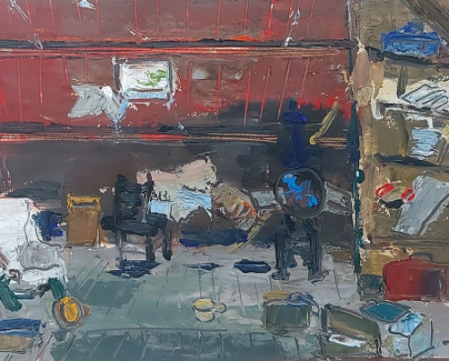 Speels kunstwerk van de Antwerpse schilder Jack Godderis