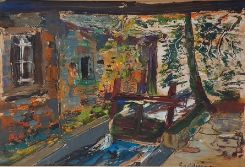 Expressionistisch kunstwerk van de Antwerpse kunstenaar Jack Godderis