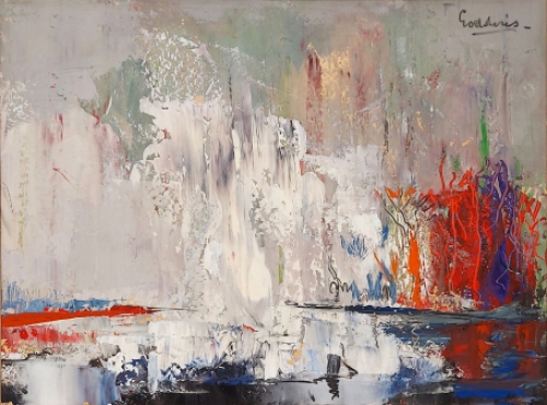 Expressionistisch kunstwerk van de Antwerpse kunstenaar Jack Godderis