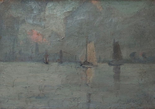 Schilderij door de Belgische kunstenaar Gérard Jacobs