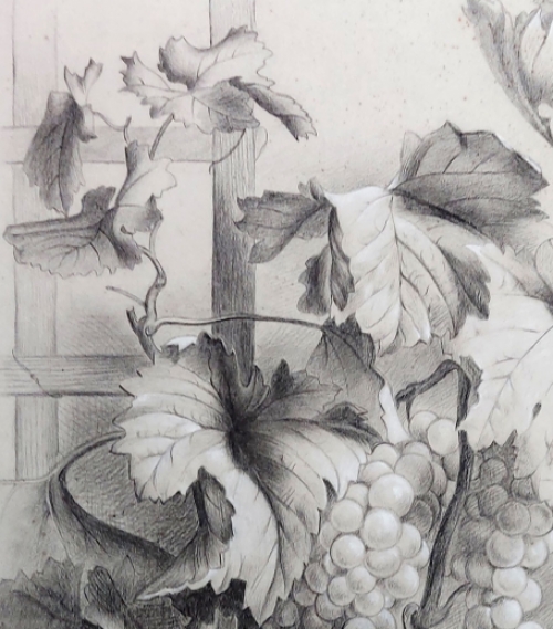 Nederlandse kunstenaar J. Storm met een tekening uit 1911