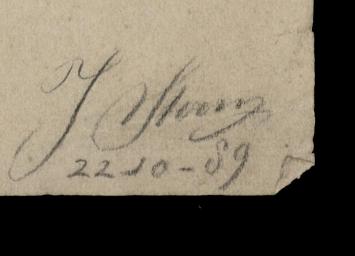 Ontwerptekening triomfpilaar 1889