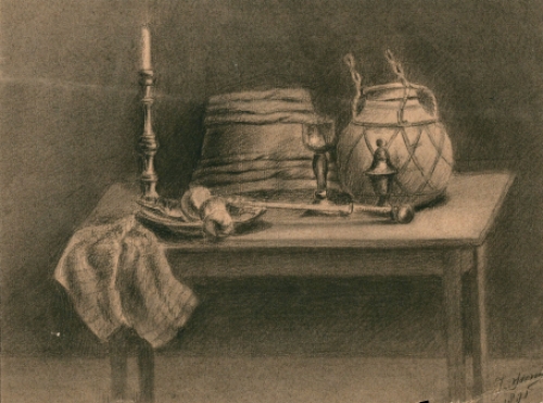 Tekening van Nederlandse kunstenaar Jacobus Storm