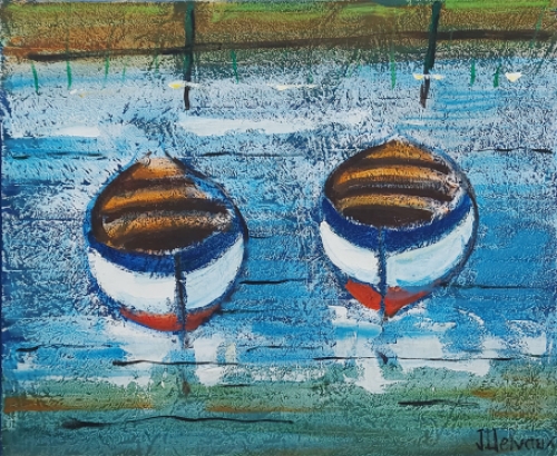 Olieverfschilderij van de Belgische kunstenaar Jacques Delvaux