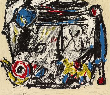 Gelimiteerde litho uit 1989 van Jacques Doucet