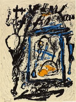 Gelimiteerde litho uit 1989 van Jacques Doucet