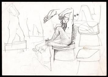 Schetsen van de Belgische kunstenaar Jan Alfons Keustermans