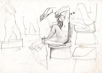 Schetsen van Belgische kunstenaar Jan Alfons (Ja ke) Keustermans