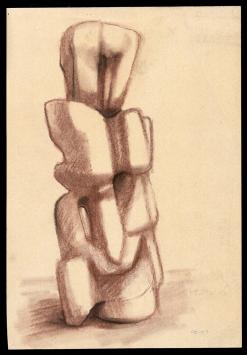 Tekening van de Belgische kunstenaar Jan Alfons Keustermans