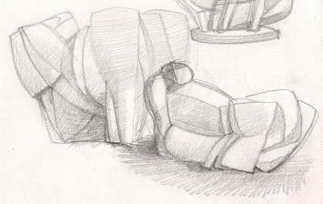 Schets van Belgische kunstenaar Jan Alfons (Ja ke) Keustermans