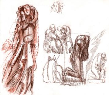 Schetsen van Belgische kunstenaar Jan Alfons (Ja ke) Keustermans