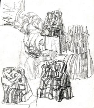 Ja ke, Schetsen G (voor- en achterkant)