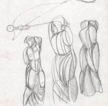 Schetsen van Belgische kunstenaar Jan Alfons (Ja ke) Keustermans