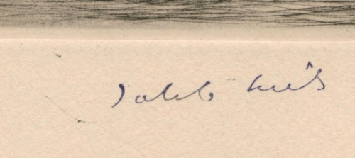 Originele gesigneerde ets van J. Smits kopen