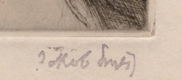 Originele gesigneerde ets van J. Smits kopen