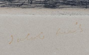 Originele gesigneerde ets van J. Smits kopen