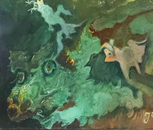 De Belgische schilderes Jaky Lefrançois 