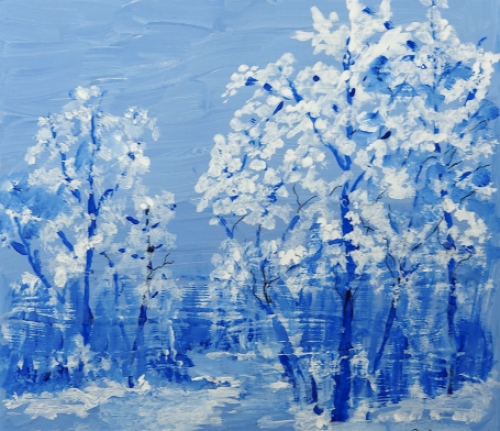 Origineel schilderijtje van Jaky Lefrançois  kopen