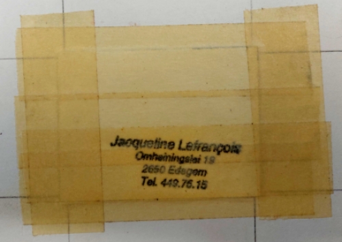 Kleine aquarel landschapje met boompje 