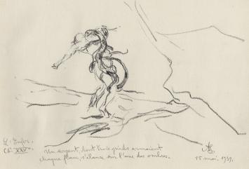 Schets van de kunstenaar A. Jamar uit 1939