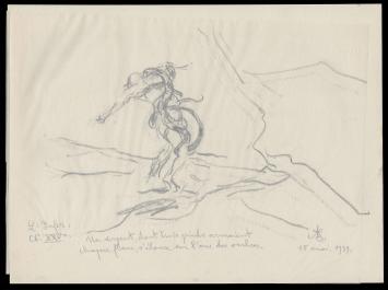 Kunstwerkje op papier uit 1939 van A. Jamar