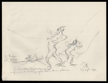 Tekening van de Belgische kunstenaar Armand Jamar kopen