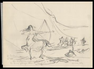 Tekening van de Belgische kunstenaar Armand Jamar kopen