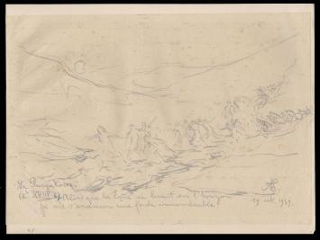 Kunstwerkje op papier uit 1939 van A. Jamar