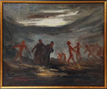 The Purgatory (1939) – Armand Jamar – oil on marouflé canvas