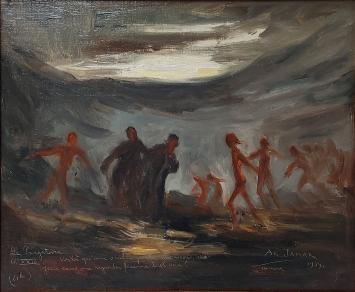 Le Purgatoire (1939) – Armand Jamar – huile marouflée sur panneau