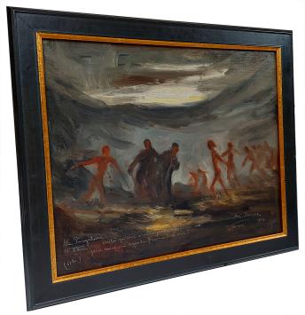 Le Purgatoire, Chtr XXIII Voilà qu'une ombre... 1939 – painting by Armand Jamar