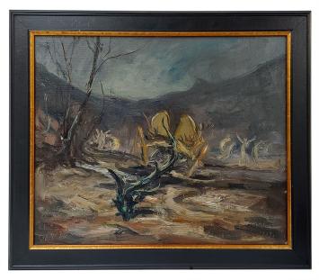 Olieverfschilderij van de Belgische kunstschilder Armand Jamar