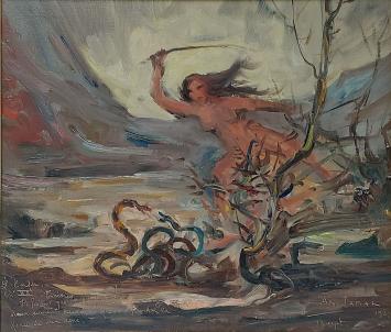 Mythologisch schilderij van A. Jamar kopen