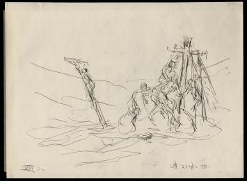 Pentekening van de Belgische kunstschilder Armand Jamar kopen