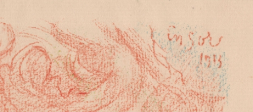 James Ensor, La Vierge adorée par les Anges